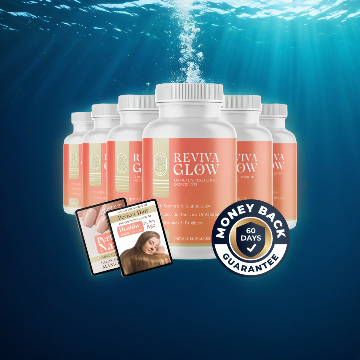 Reviva Glow - 6 Bottles + 2  Ebooks